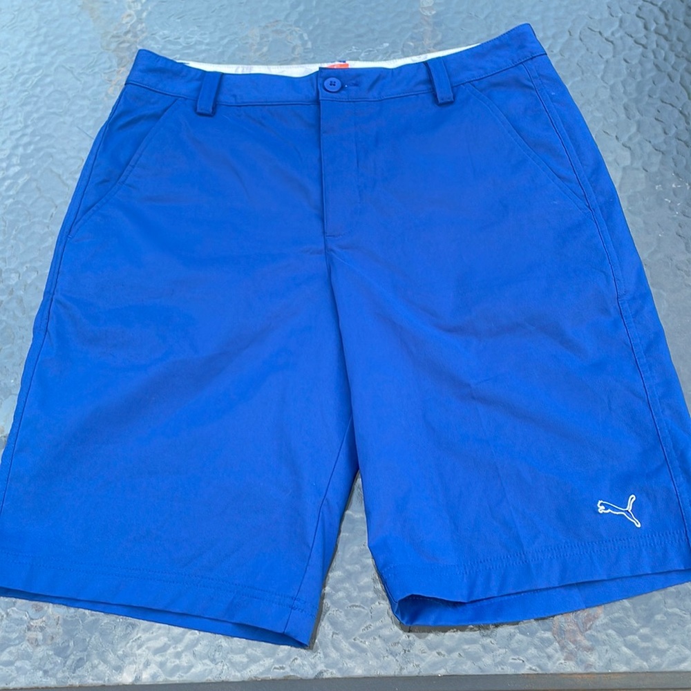 Mens  Blue Puma Golf Shorts, 32 Waist